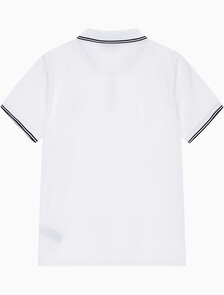 Buy 남성 슬림핏 폴로 반팔 티셔츠 in color BRIGHT WHITE