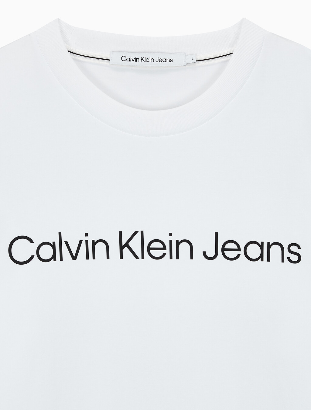 Buy 남성 레귤러핏 인스티튜셔널 긴팔 티셔츠 in color BRIGHT WHITE