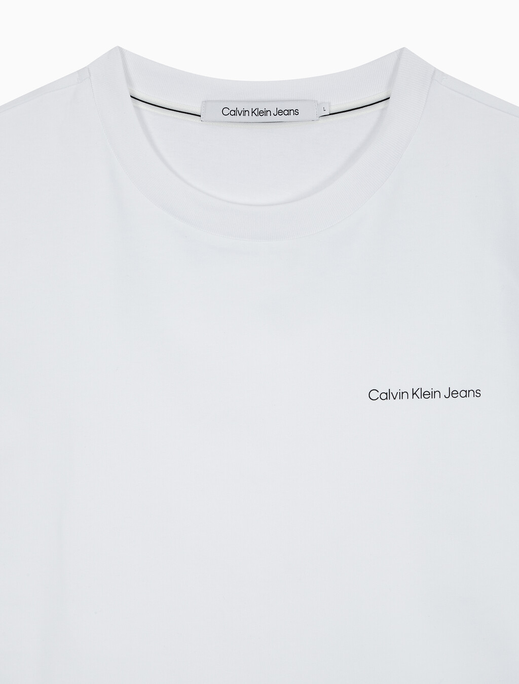 Buy 남녀공용 릴렉스핏 로고 반팔 티셔츠 in color BRIGHT WHITE