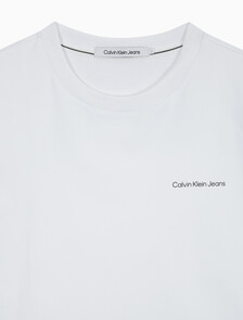 Buy 남녀공용 릴렉스핏 로고 반팔 티셔츠 in color BRIGHT WHITE