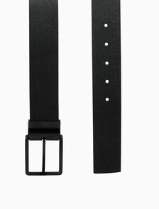 Buy 남성 클래식 스퀘어 버클 40mm 벨트 in color BLACK/MATTE BLACK