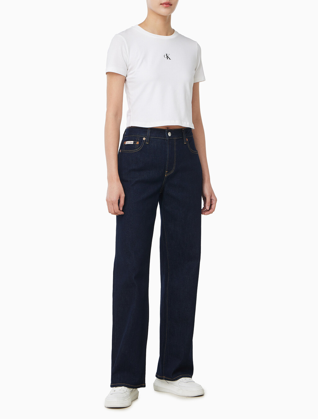 Buy 여성 90S 스트레이트 에코 데님 in color RINSE BLUE