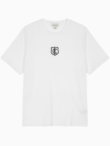 Buy 남성 레귤러핏 CK 쉴드 반팔 티셔츠 in color BRILLIANT WHITE