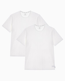 Buy 남성 모던코튼 크루넥 2PK 반팔 티셔츠 in color WHITE