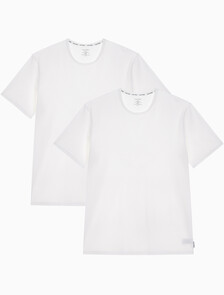 Buy 남성 모던코튼 크루넥 2PK 반팔 티셔츠 in color WHITE