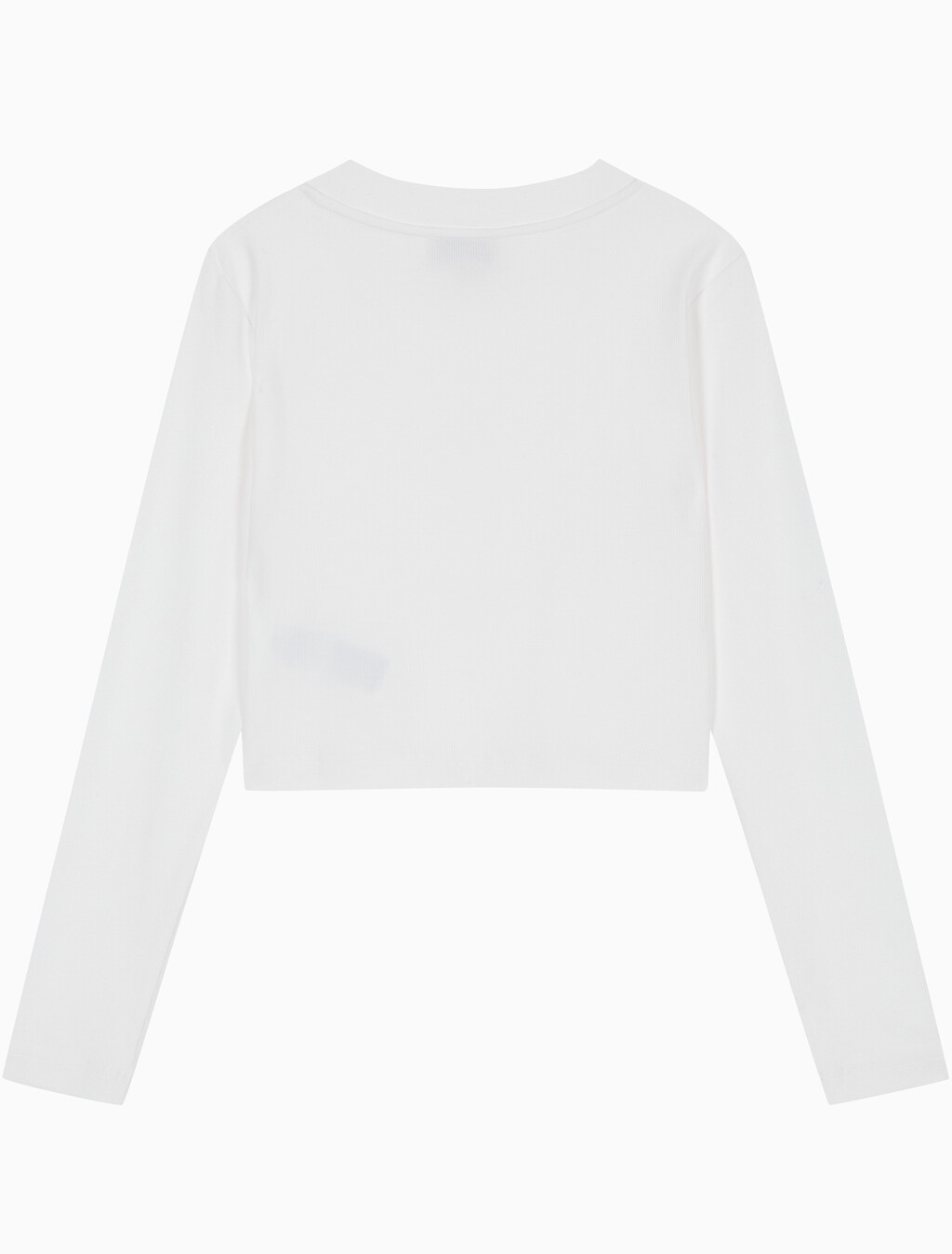 Buy 여성 롱슬리브 모노그램 베이비 티 in color BRIGHT WHITE