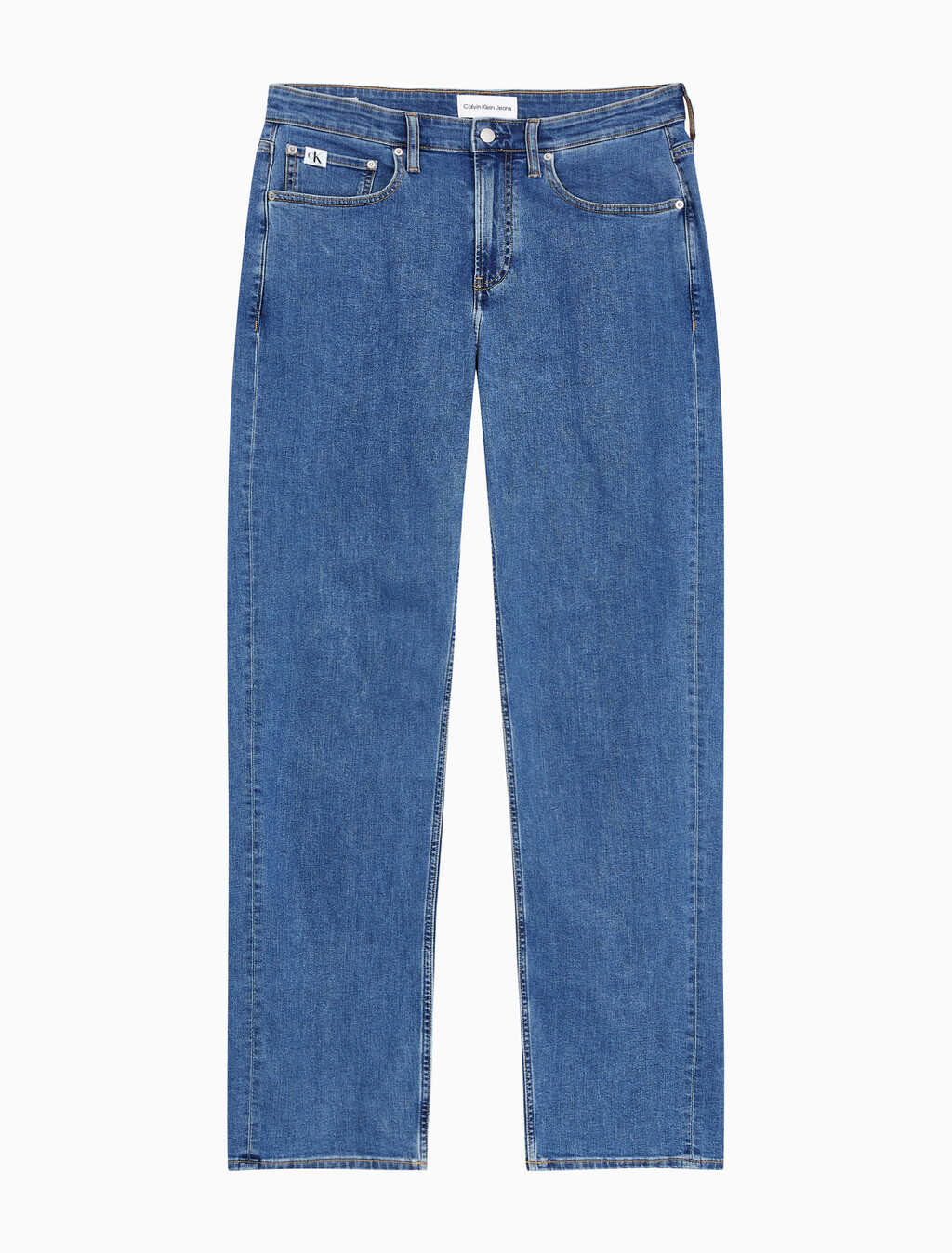Buy 남성 90's 스트레이트핏 미드블루 에코 쿨 데님 in color MID BLUE BACK EMBRO
