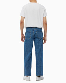Buy 남성 90's 루즈핏 미드블루 데님 in color MID BLUE BACK EMBRO