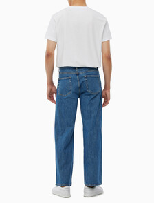 Buy 남성 90's 루즈핏 미드블루 데님 in color MID BLUE BACK EMBRO