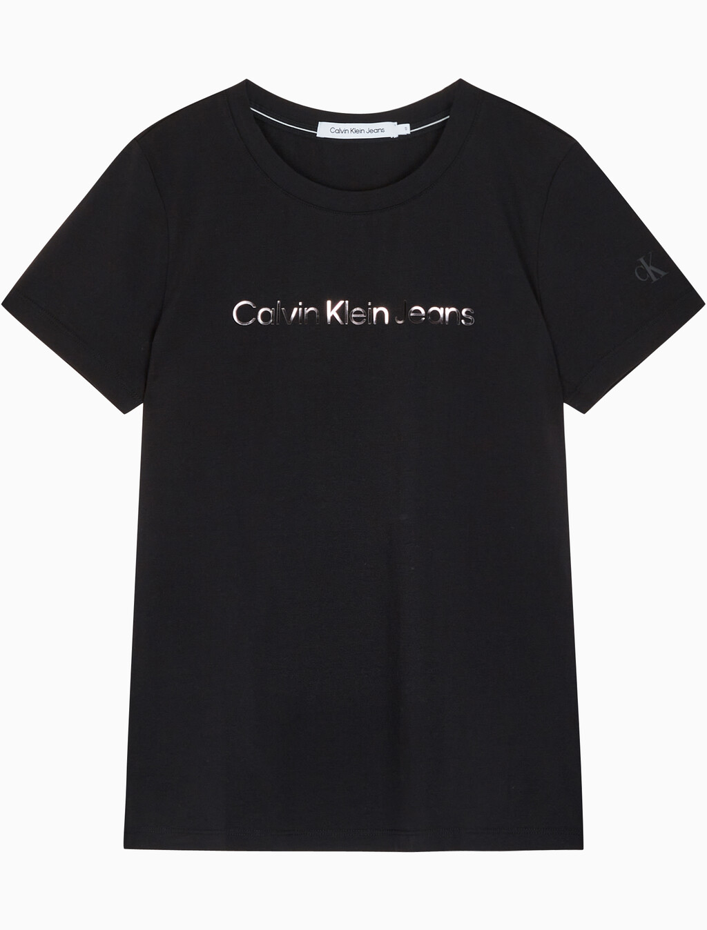 Buy 여성 인스티튜셔널 슬림핏 반팔 티셔츠 in color CK BLACK