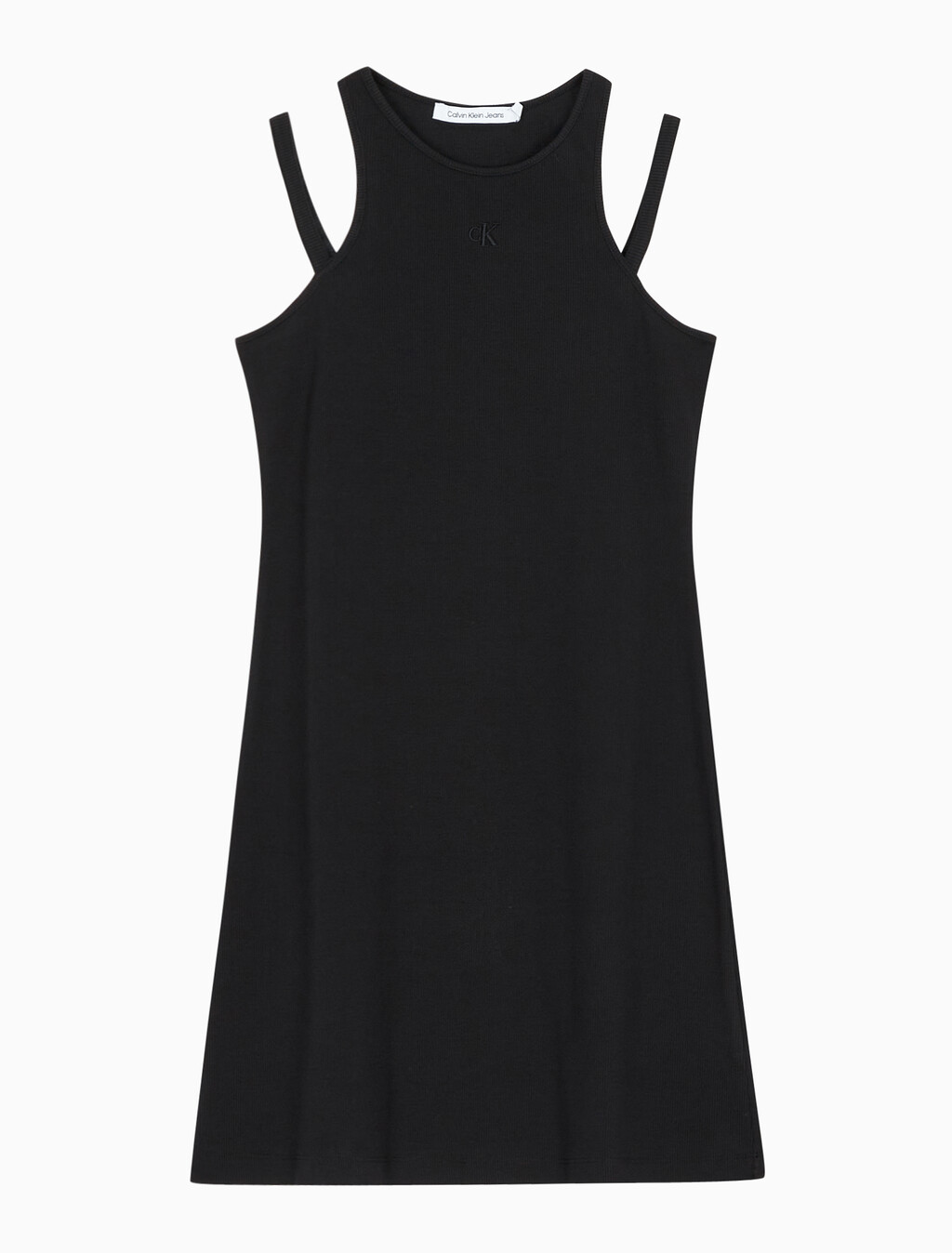 Buy 여성 2 IN 1 컷 아웃 립 드레스 in color CK BLACK