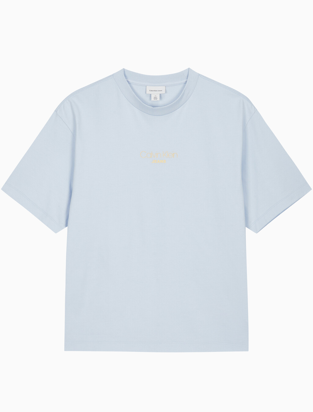 Buy 남성 릴렉스핏 CKJ 그래픽 반팔 티셔츠 in color LIGHT BLUE