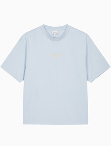 Buy 남성 릴렉스핏 CKJ 그래픽 반팔 티셔츠 in color LIGHT BLUE