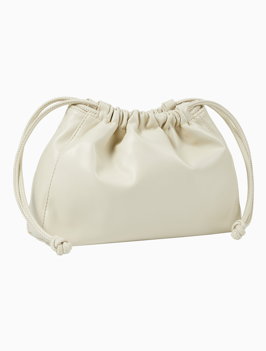 Buy 여성 CKJ 드로우스트링 크로스바디 in color BEIGE