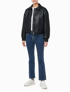 Buy 여성 폭스레더 봄버 in color BLACK