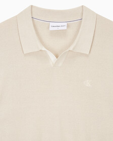 Buy 남성 엠브로이더리 로고 폴로 반팔 스웨터 in color BLUR FLORAL_BLACK