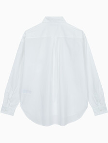 Buy 여성 우븐 라벨 릴렉스 셔츠 in color BRIGHT WHITE