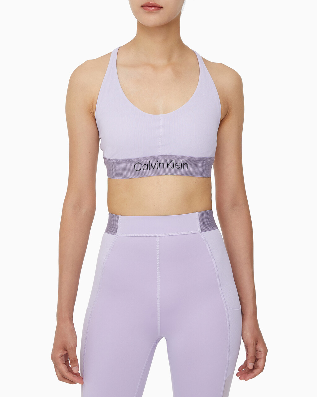 Buy 여성 하이서포트 CK 스포츠 브라 in color BRILLIANT WHITE