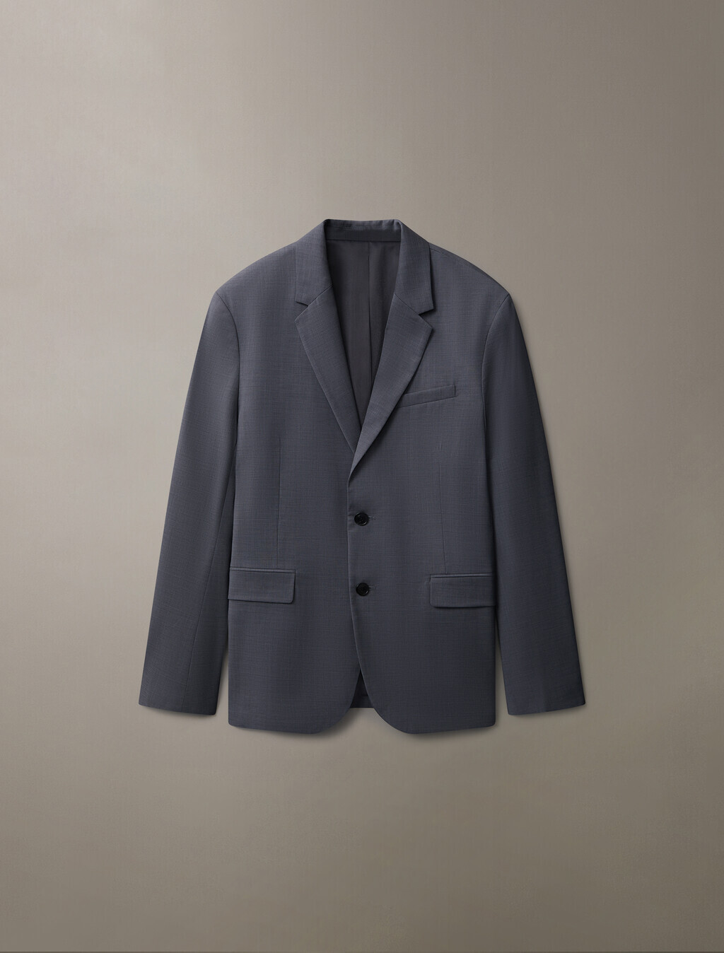 Buy 남성 롱슬리브 울 슬림 블레이저 in color GREY HEATHER