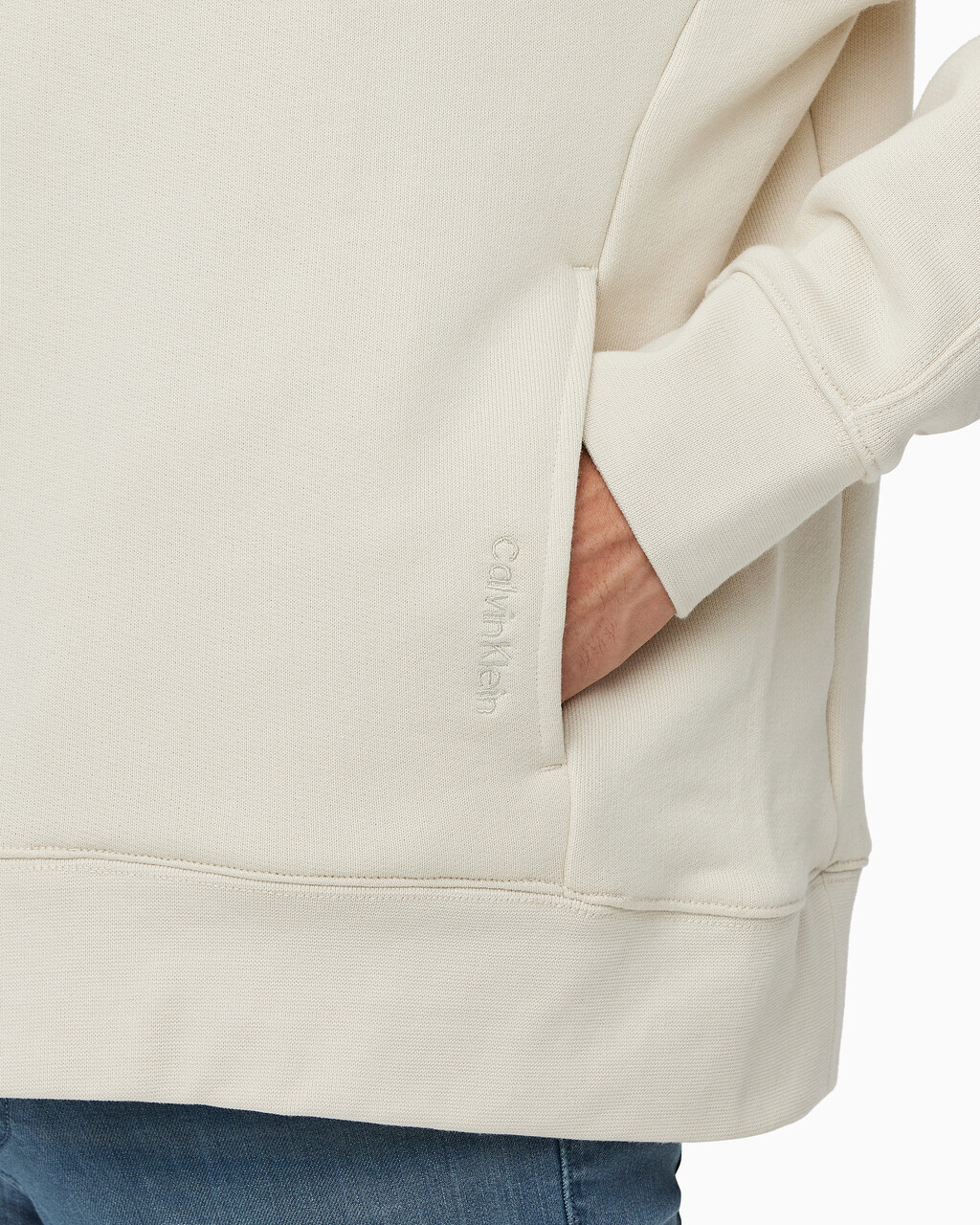 Buy 남성 테리 크루넥 in color BONE WHITE