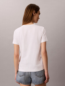 Buy 여성 모노그램 크루넥 티 in color BRILLIANT WHITE