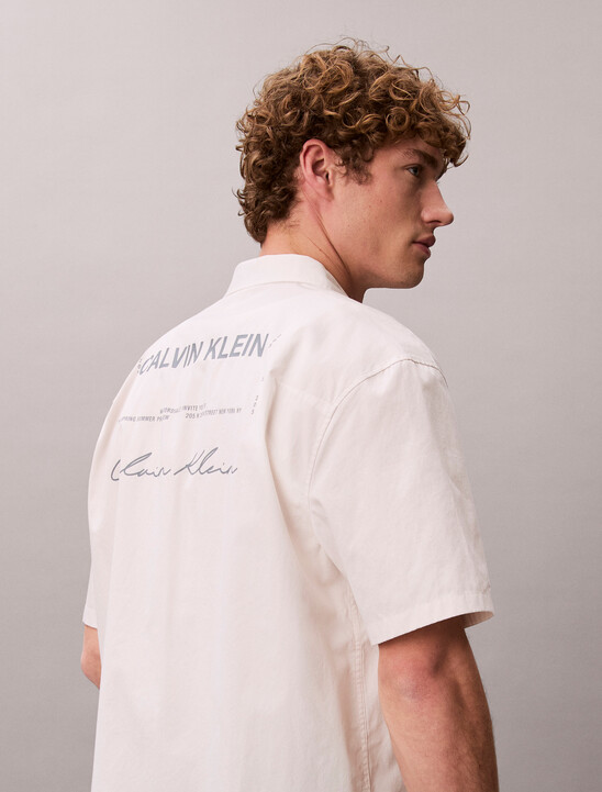 솔리드 포플린 박시 릴렉스 셔츠