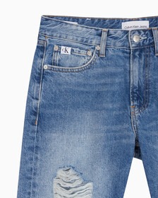 Buy 남성 레귤러핏 디스트로이드 라이트블루 데님 쇼츠 in color 028A CHALKY BLU
