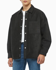 Buy 남성 코듀로이 셔츠 퀼티드 자켓 in color CK BLACK