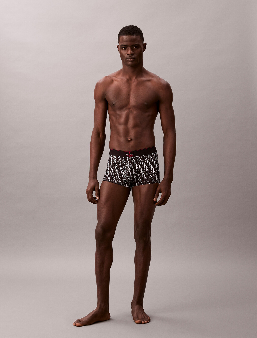 Buy 남성 CK 그래픽 마이크로 로우 라이즈 트렁크 in color BLACK PRINT