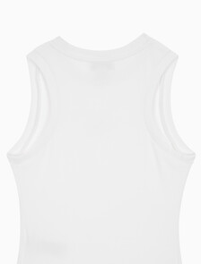 Buy 여성 모노로고 립 탱크 in color BRILLIANT WHITE