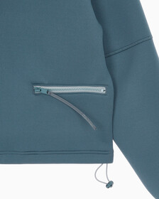 Buy 남성 릴렉스핏 풀집업 후디 in color OCEAN TEAL/ BLK