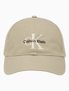 Buy 남녀공용 CKJ 모노그램 엠브로이더리 볼캡 in color CROCKERY