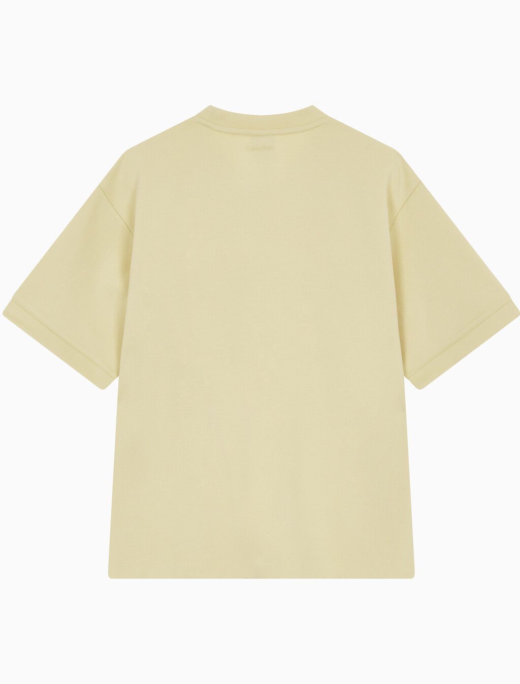 Buy 남성 숏슬리브 스페이서 반소매 크루넥 티셔츠 in color REED YELLOW