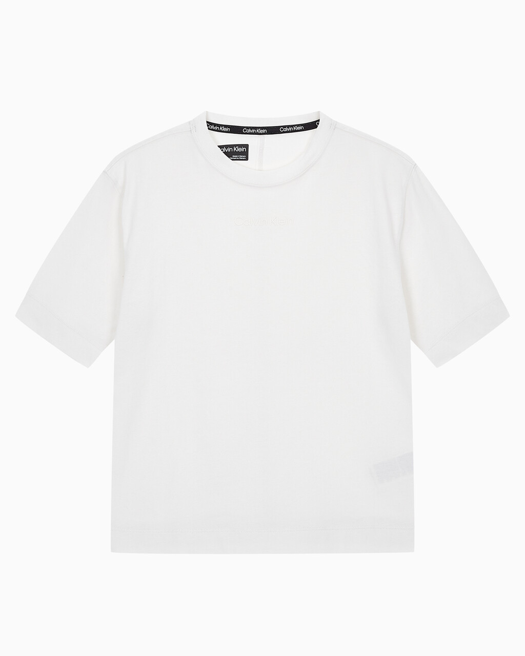 Buy 여성 릴렉스 핏 에센셜 반팔 티셔츠 in color WHITE