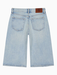 Buy 여성 텐셀 데님 롱쇼츠 in color Blue