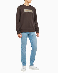 Buy 남성 롱슬리브 스텐실로고 테리 크루넥 스웻셔츠 in color DARK GREY