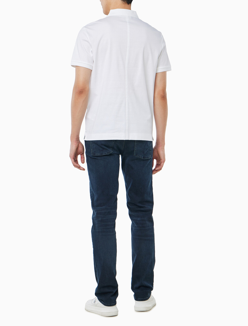 Buy 클래식 인터록 폴로 티 in color BRIGHT WHITE