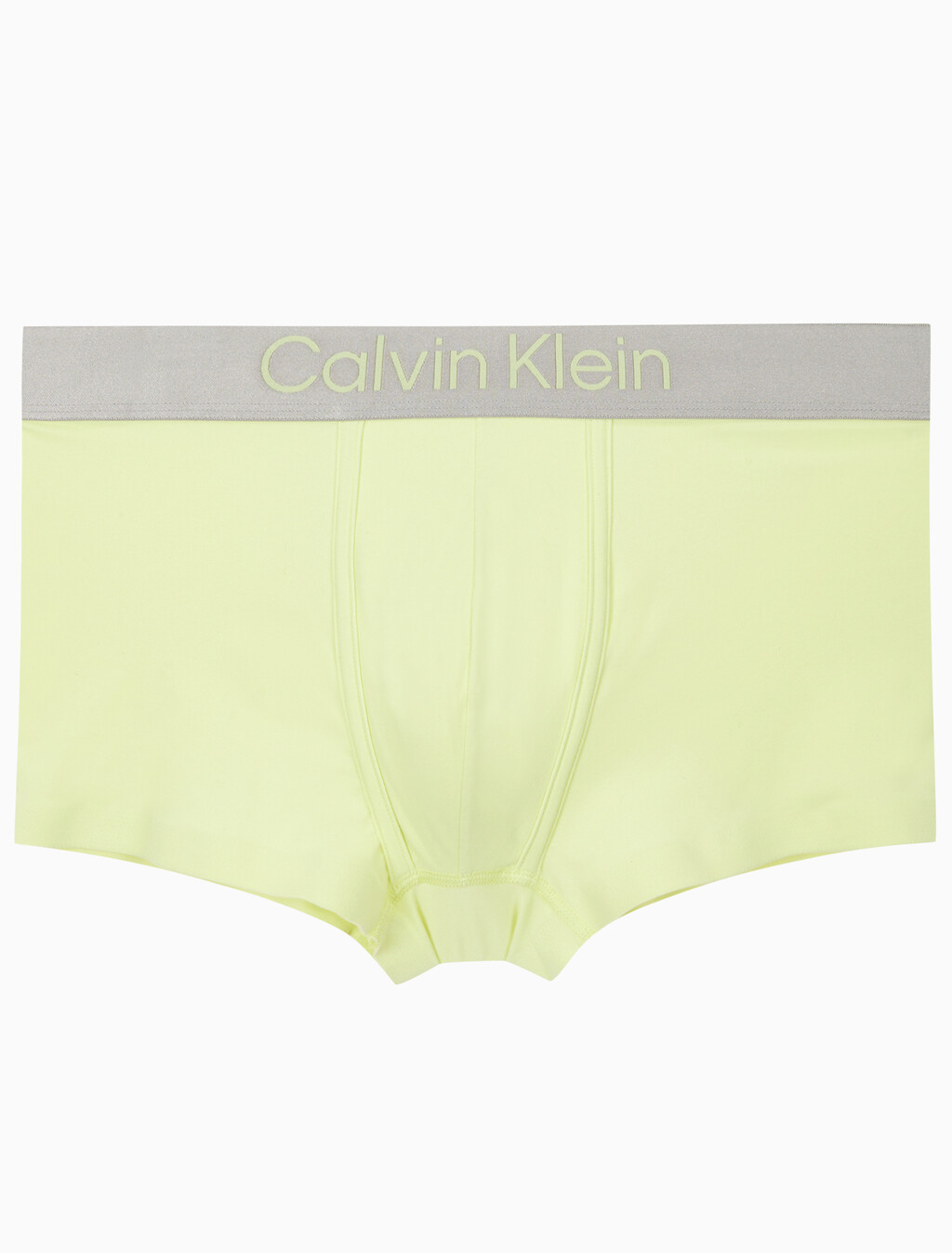 Buy 남성 브러시드 마이크로 져지 로우 라이즈 트렁크 in color PALE LIME YELLOW