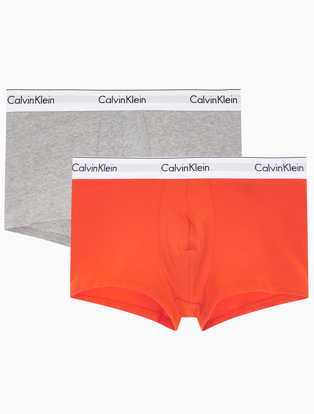 Buy 남성 모던코튼 스트레치 드로즈 2PK in color ACID ORANGE/GREY HEATHER