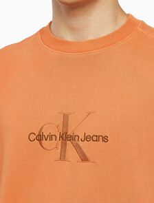 Buy 남성 모노로고 내츄럴 크루넥 in color ORANGE