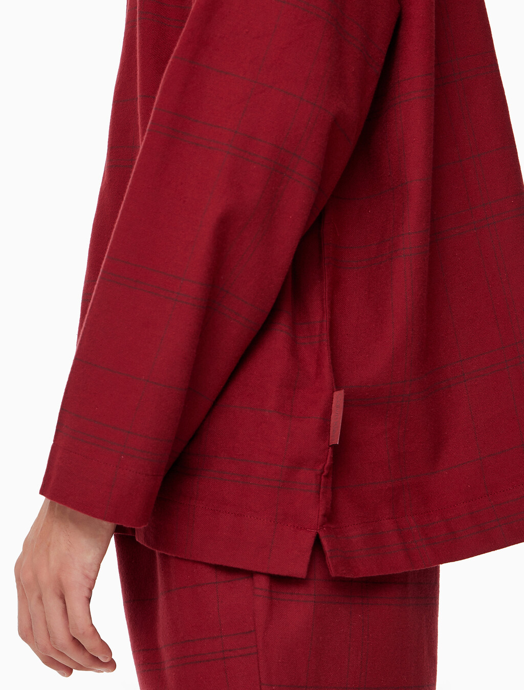 Buy 남성 플란넬 슬립 롱슬리브 탑 in color BEAM PLAID SYRAH