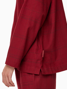 Buy 남성 플란넬 슬립 롱슬리브 탑 in color BEAM PLAID SYRAH