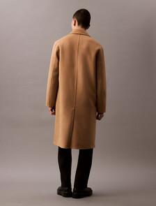 Buy 남성 롱슬리브 울 오버코트 in color TIGERS EYE
