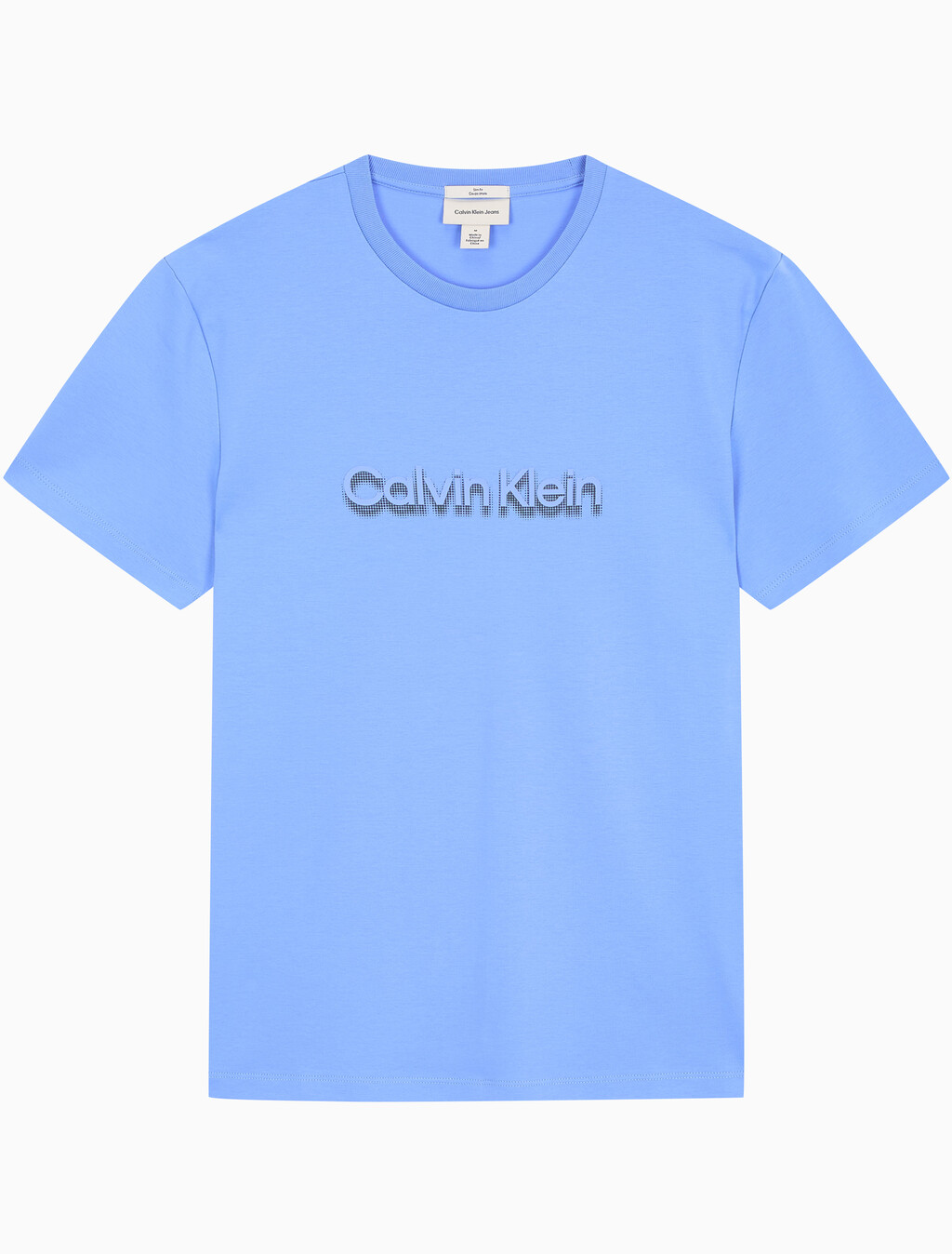 Buy 슬림핏 캘빈클라인 로고 티 in color Deep Indigo Blue