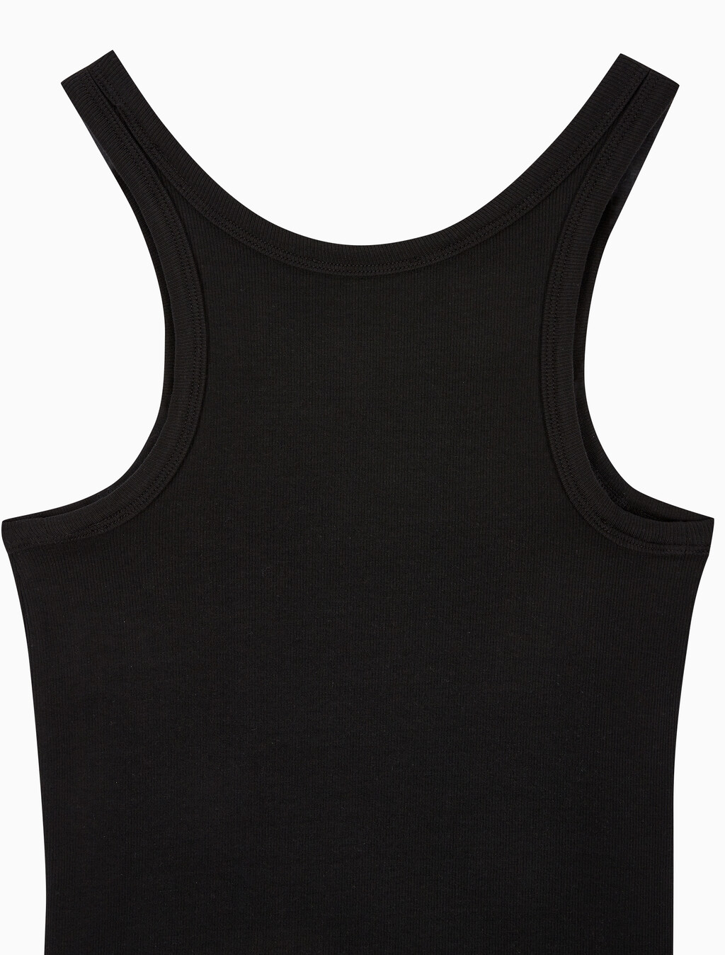Buy 여성 코튼 컨투어 립 CK 탱크 in color BLACK