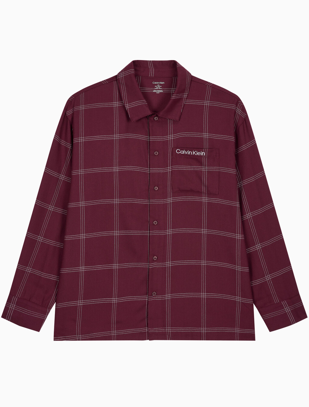 Buy 남성 울트라 소프트 플란넬 롱 슬리브 버튼 다운 in color Dark Purple