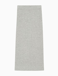 Buy 여성 하이라이즈 스웨터 미디 스커트 in color LIGHT GREY HEATHER