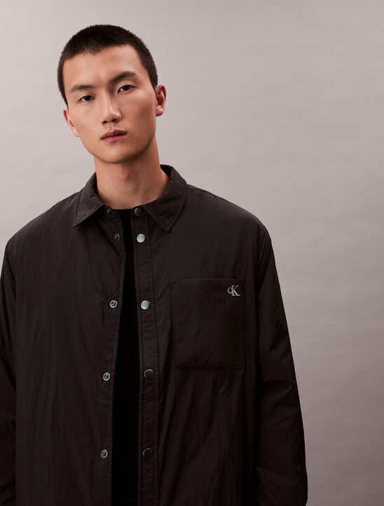 남성 패디드 셔츠 자켓