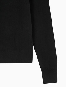 Buy 여성 크루넥 파인 스웨터 in color CK BLACK