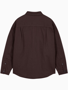 Buy 남성 90s 페디드 자바 긴팔 셔츠 in color brown
